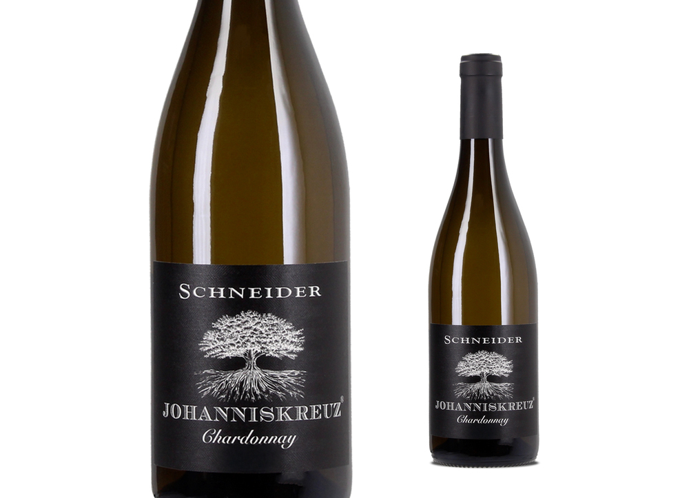2021er Chardonnay Johanniskreuz Flasche 2021er Chardonnay Johanniskreuz von der Winzerei Markus Schneider